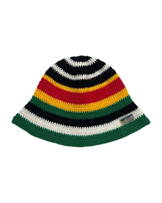 Polo Ralph Lauren Striped Crochet Bucket Hat in Green for Men Lyst