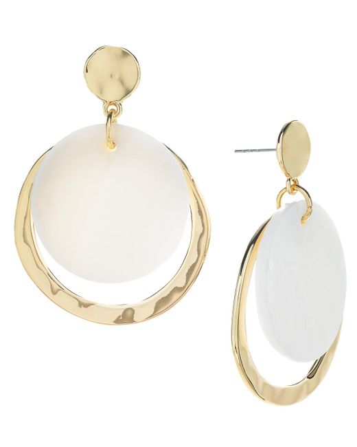 Style & Co. Metallic Gold-tone Crescent Drop Earrings