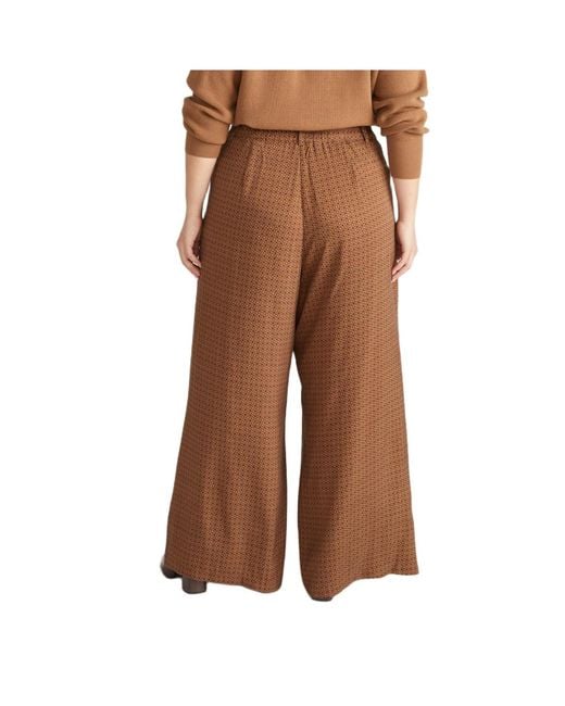 UNIVERSAL STANDARD Brown Plus Size Cooling Stretch Cupro Button-down Blouse