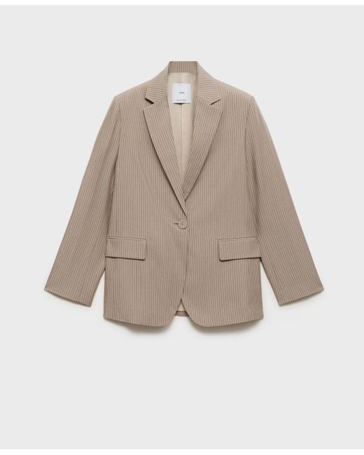 Mango Natural Lyocell Suit Jacket