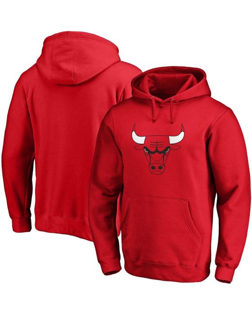 Majestic Fleece Big And Tall Red Chicago Bulls Primary Team Logo ...