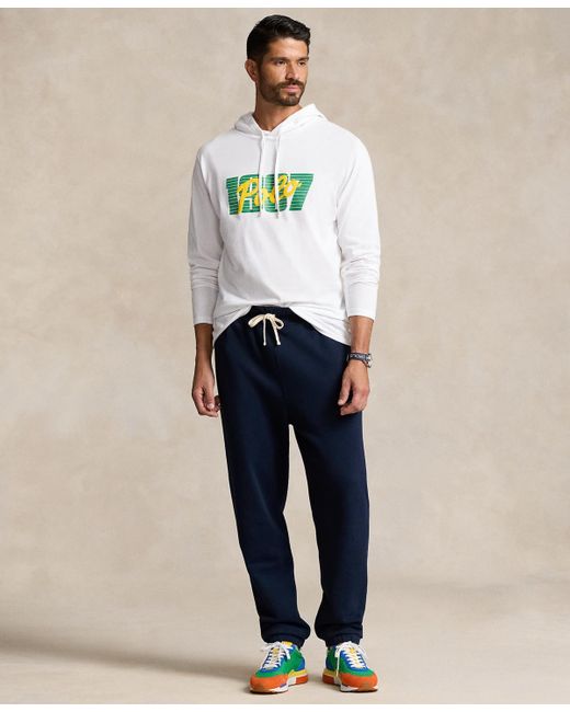 Polo Ralph Lauren White Big & Tall Hooded T-shirt for men
