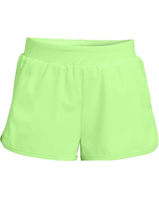 Lands' End Green Girl Slim Stretch Woven Swimsuit Shorts