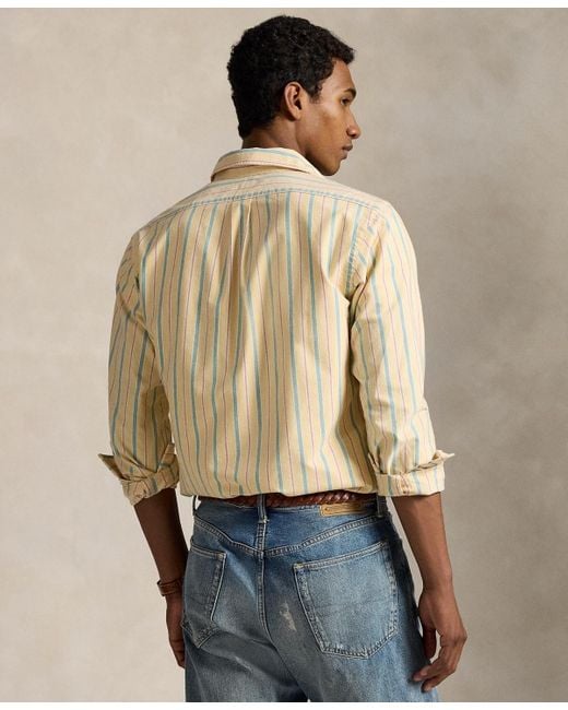 Polo Ralph Lauren Natural Classic-fit Striped Oxford Shirt for men