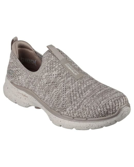 Skechers Go 6- Day Slip-on Sneakers From Finish Line in Gray | Lyst