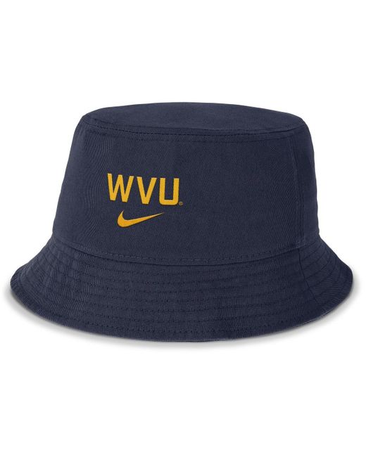 Nike Blue West Virginia Mountaineers Apex Primetime Bucket Hat for men