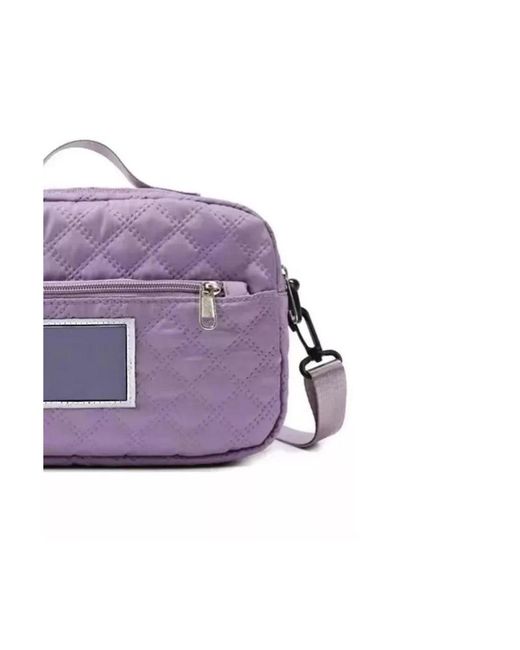 Batfox Purple Three-dimensional Diamond Patterned Small Square Tote