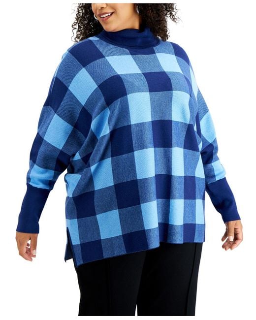 plus size checkered pants