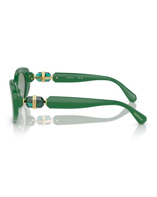 Swarovski Green Sunglasses