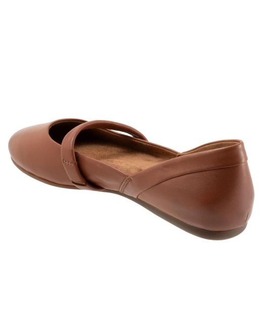 Softwalk® Brown Samara Flat