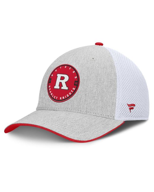 Fanatics Heather Gray/white Rutgers Scarlet Knights trigger Flex Hat for men