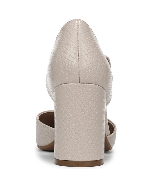 Naturalizer Metallic Pixie Mary Jane Pointed Toe Block Heel Pumps
