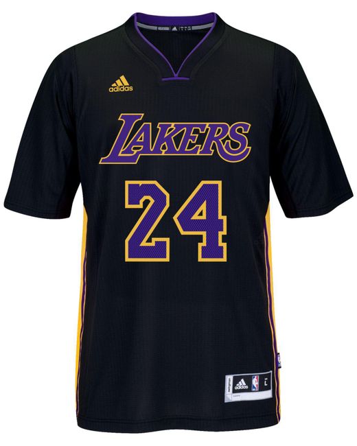adidas Originals Men's Short-sleeve Kobe Bryant Los Angeles Lakers Jersey in Black for Men