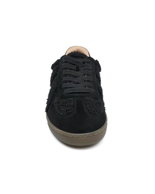J/Slides Black Heidi Shearling Sneaker