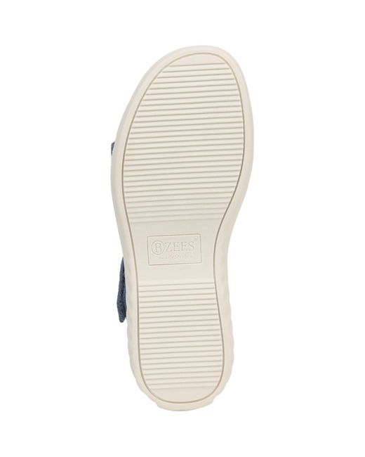 LifeStride Blue Lane Washable Open Round Toe Strappy Sandals