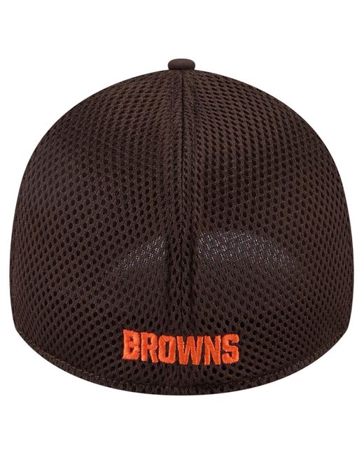 KTZ Brown Cleveland S Game Day Linear 39thirty Flex Hat for men