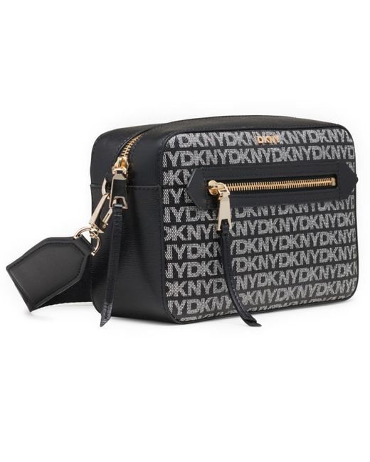 DKNY Black Bryant Ave Small Logo Camera Bag