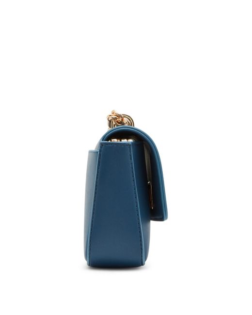 Anne Klein Blue Convertible Flap Small Crossbody Bag