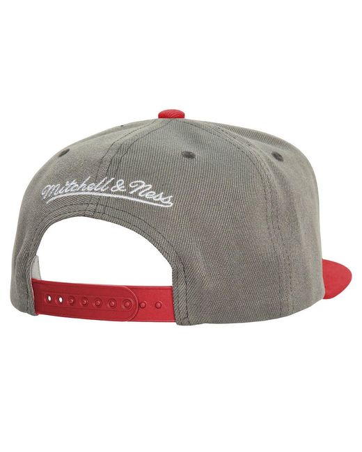 Mitchell & Ness Gray Texas Rangers Cooperstown Collection Basic Flip Snapback Hat for men
