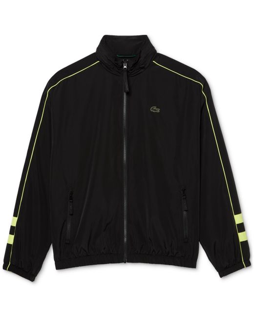 Lacoste Full-zip Colorblocked Jacket in Black for Men | Lyst