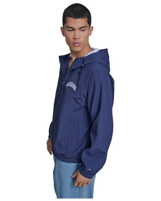 Champion Blue Packable Windbreaker Jacket for men