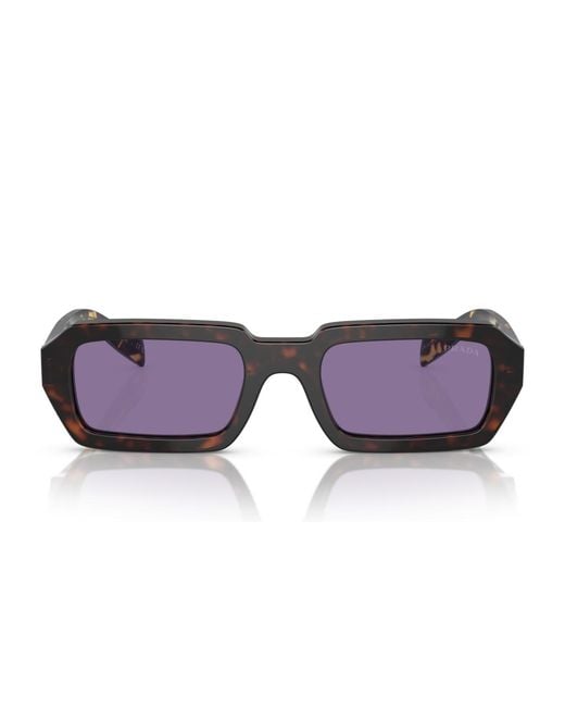 Prada Purple Symbole Geometric Sunglasses