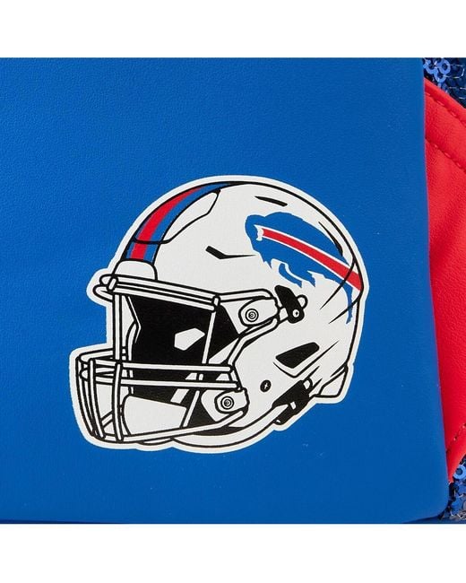Loungefly Blue And Buffalo Bills Sequin Mini Backpack