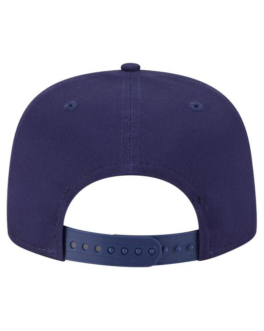 KTZ Blue Tampa Bay Rays Team Text Golfer Snapback Hat for men
