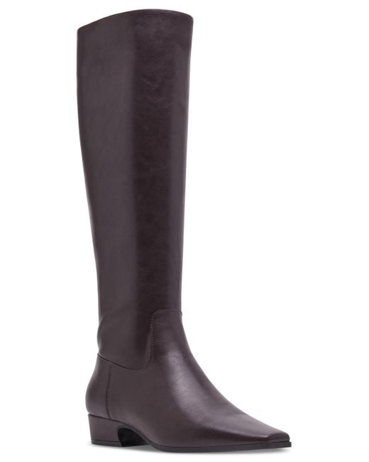 Madden Girl Brown Florence Snip-toe Knee-high Boots