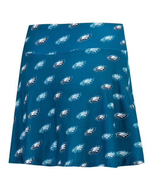 Concepts Sport Blue Midnight Philadelphia Eagles Record Allover Print Knit Sleep Skort
