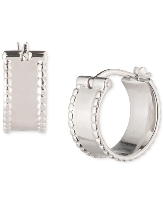 Ralph Lauren Metallic 15mm Sterling Silver Hoop Earrings