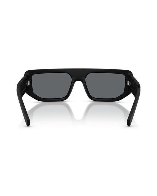 Dolce & Gabbana Black Rectangle Sunglasses