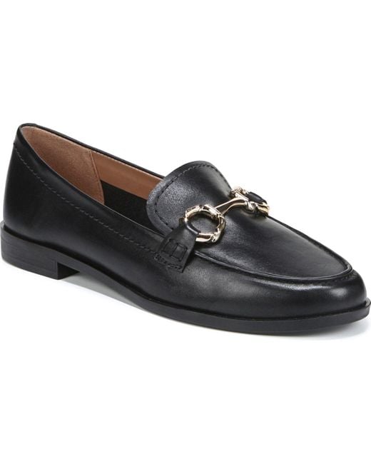Naturalizer Leather Stevie Slip-on Loafers in Black Leather (Black) | Lyst