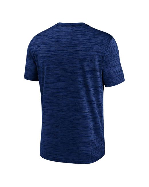 Nike Blue Red Texas Rangers Authentic Collection Velocity Performance Practice T-shirt for men