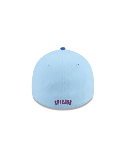 KTZ Light Blue/blue Chicago Cubs 2025 Fourth Of July 39thirty Flex Hat for men