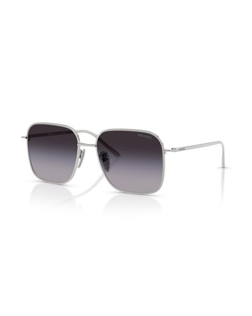 Prada Metallic Square Sunglasses