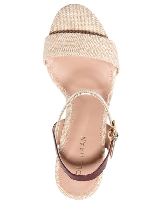 Cole Haan Metallic Josie Block-heel Sandals