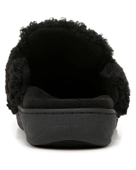 Vionic Black Gemma Ii Mule Slippers
