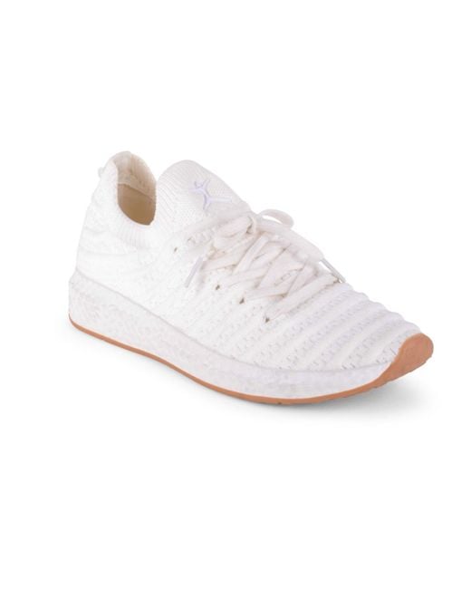 Danskin Bloom Textured Sneaker in White | Lyst