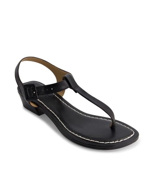 Bernardo Black Bernardo Goya T-strap Demi-heel Sandal