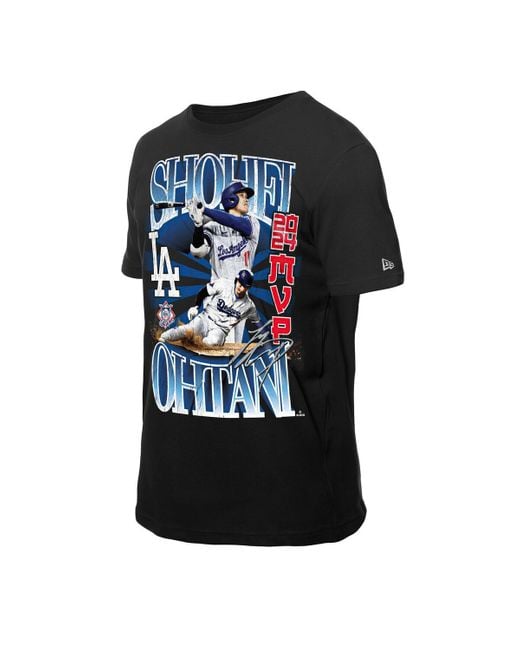 KTZ Black Shohei Ohtani Los Angeles Dodgers Mvp T-shirt for men