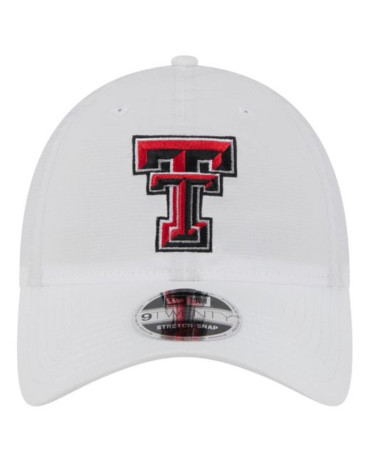 KTZ White Texas Tech Red Raiders Active Ripstop 9twenty Adjustable Hat for men