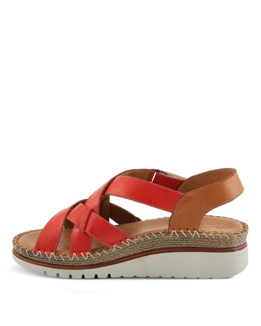 Spring Step Red Migula Sandal