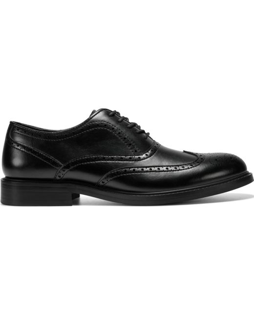 Kenneth Cole Black Lance Wingtip Oxford for men