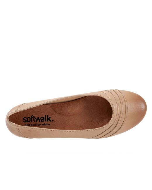 Softwalk® Brown Safi Flat