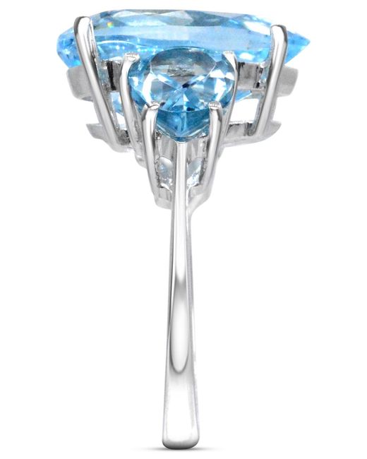 Macy's Blue Multi-pear Shape Statement Ring (9-1/2 Ct. T.w.