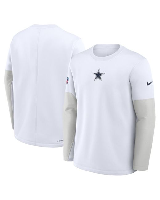 Nike Blue Dallas Cowboys Sideline Scripted To Win Performance Long Sleeve T-shirt for men