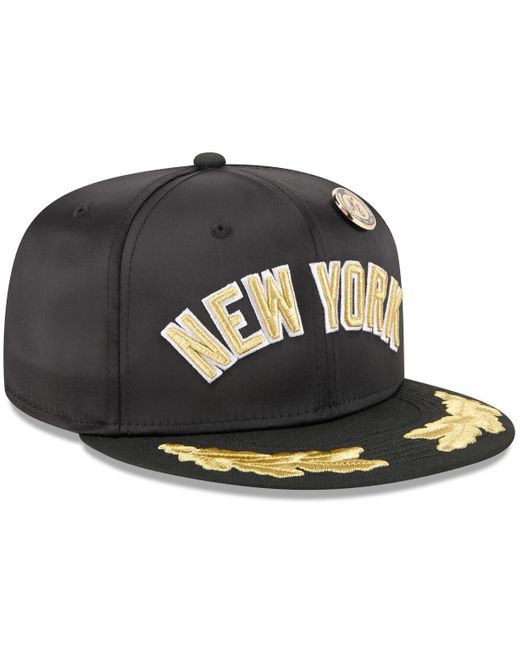 KTZ Black New York Yankees 2025 59fifty Day Gold Leaf 59fifty Fitted Hat for men