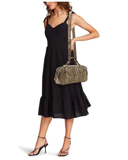 Anne Klein Metallic Double Handle Medium Satchel Bag