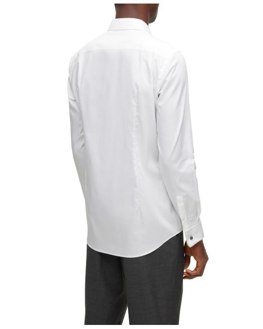 Boss White Boss By Easy-iron Stretch Cotton Slim-fit Dress Shirt for men